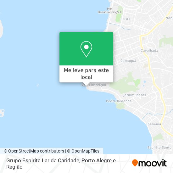 Grupo Espirita Lar da Caridade mapa