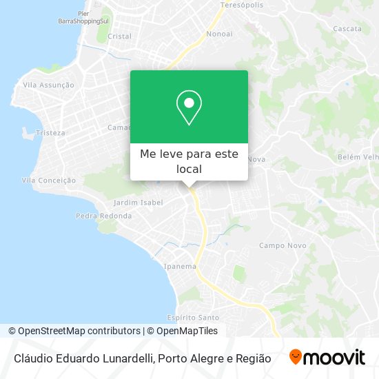 Cláudio Eduardo Lunardelli mapa
