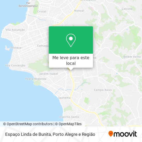 Espaço Linda de Bunita mapa