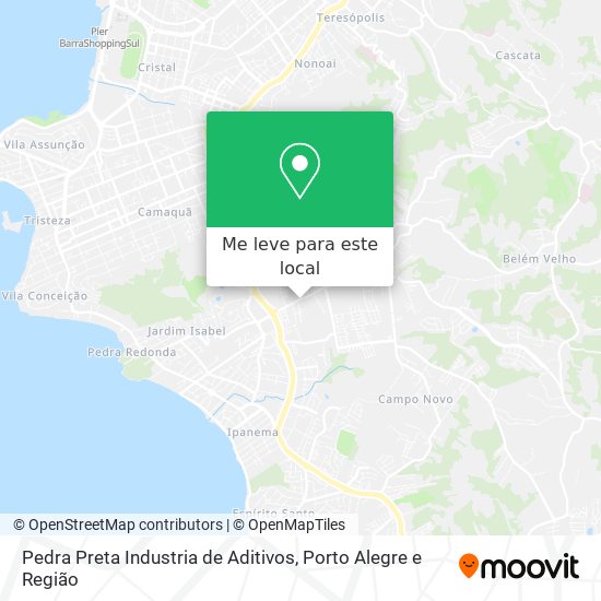 Pedra Preta Industria de Aditivos mapa