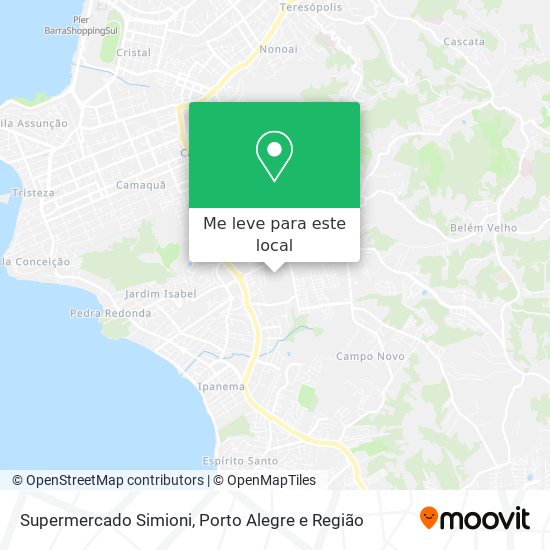 Supermercado Simioni mapa