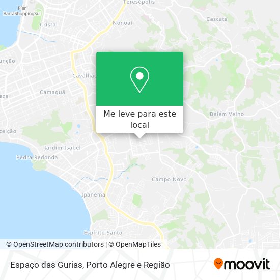 Espaço das Gurias mapa