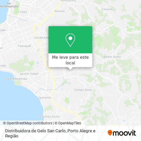 Distribuidora de Gelo San Carlo mapa