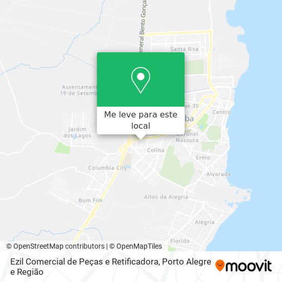 Ezil Comercial de Peças e Retificadora mapa