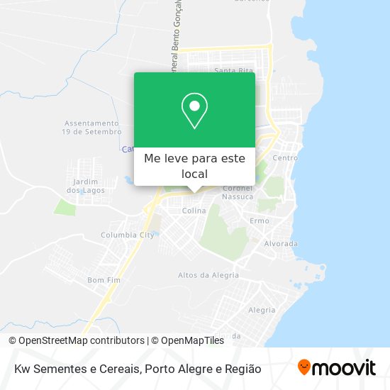 Kw Sementes e Cereais mapa