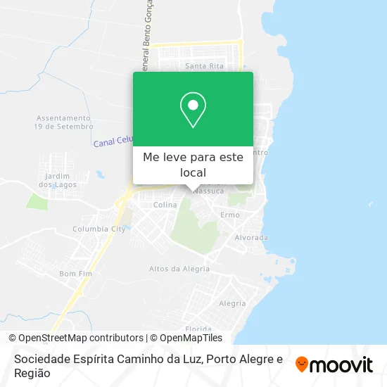 Sociedade Espírita Caminho da Luz mapa