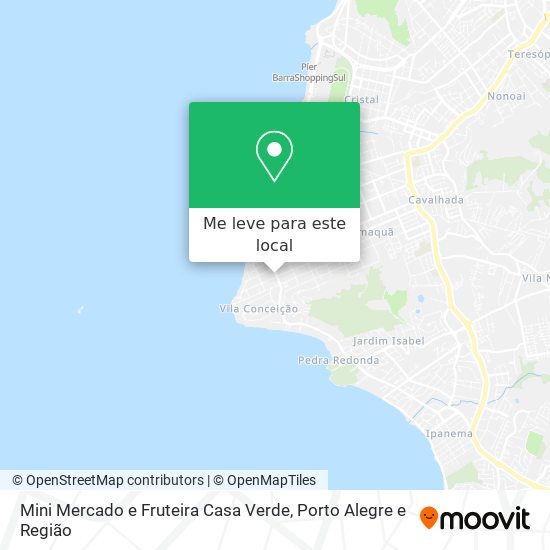 Mini Mercado e Fruteira Casa Verde mapa