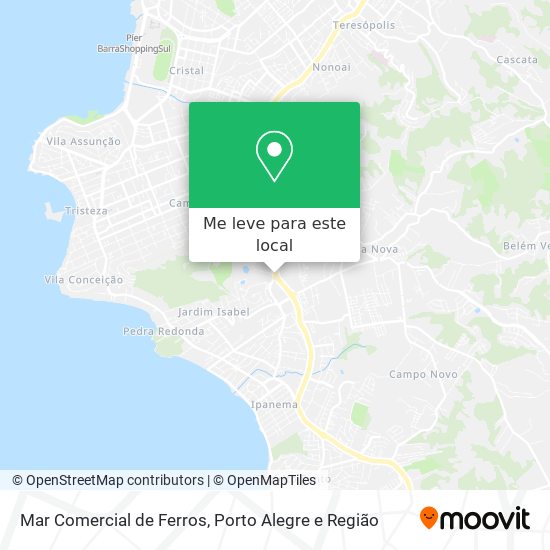 Mar Comercial de Ferros mapa