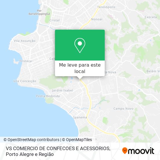 VS COMERCIO DE CONFECOES E ACESSORIOS mapa