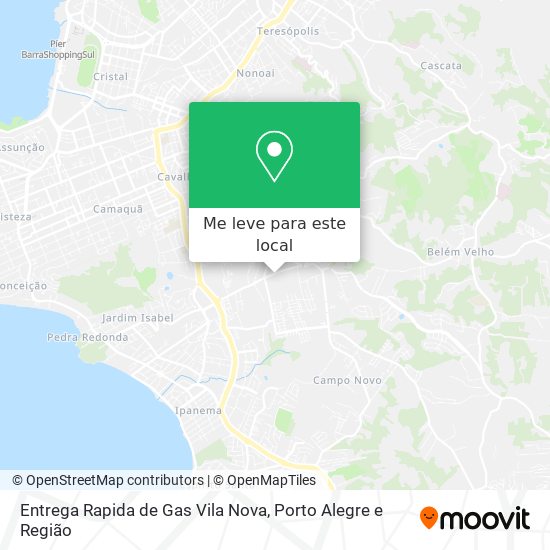 Entrega Rapida de Gas Vila Nova mapa