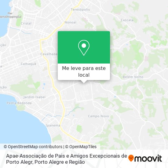 Apae-Associação de Pais e Amigos Excepcionais de Porto Alegr mapa
