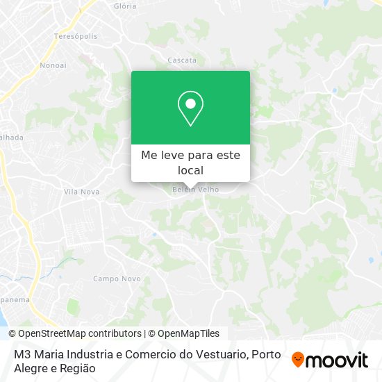 M3 Maria Industria e Comercio do Vestuario mapa