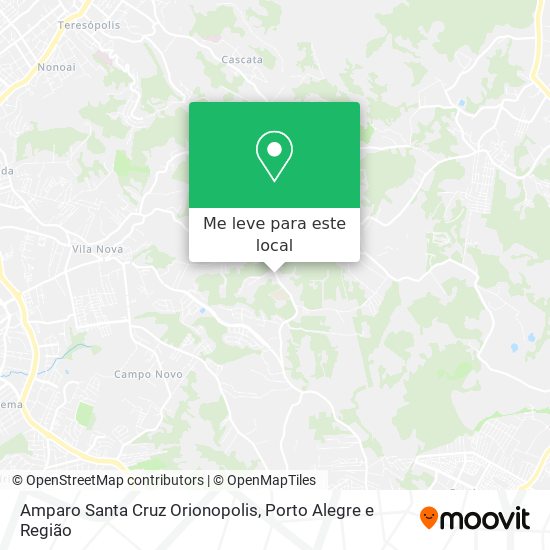 Amparo Santa Cruz Orionopolis mapa