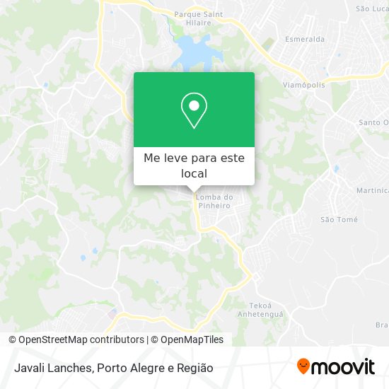 Javali Lanches mapa