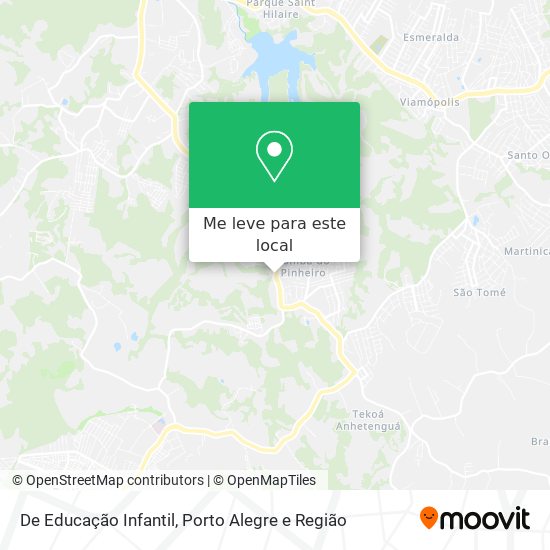 De Educação Infantil mapa