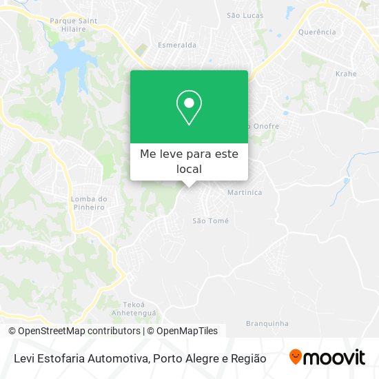 Levi Estofaria Automotiva mapa