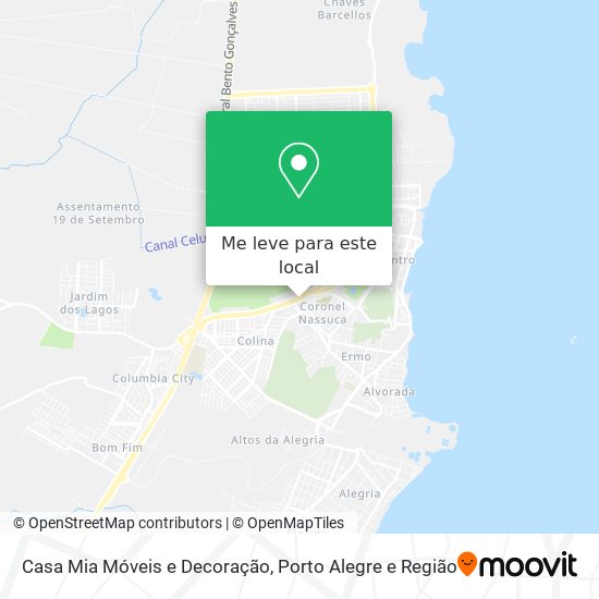 Casa Mia Móveis e Decoração mapa