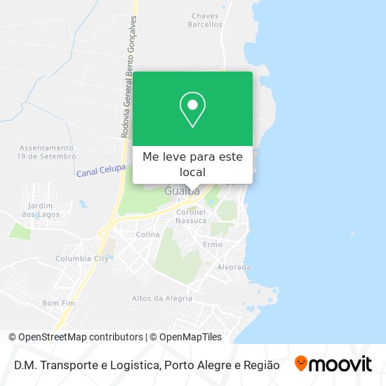 D.M. Transporte e Logistica mapa