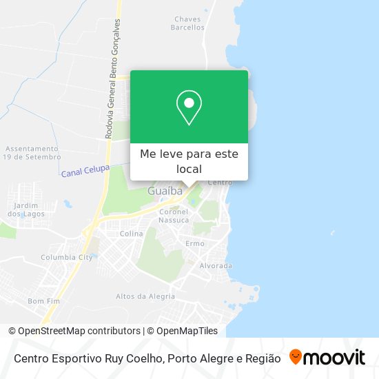 Centro Esportivo Ruy Coelho mapa