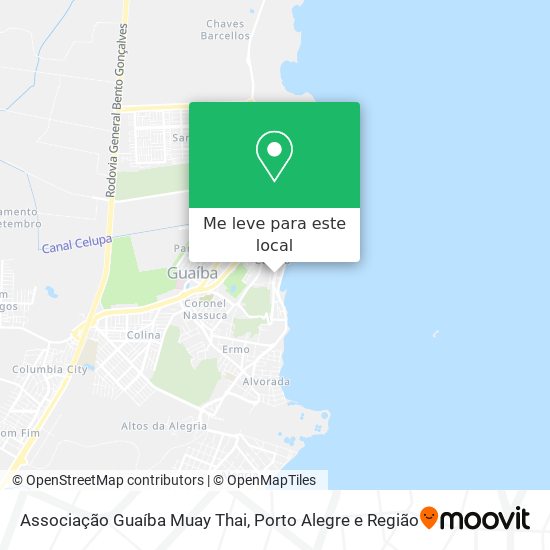 Associação Guaíba Muay Thai mapa