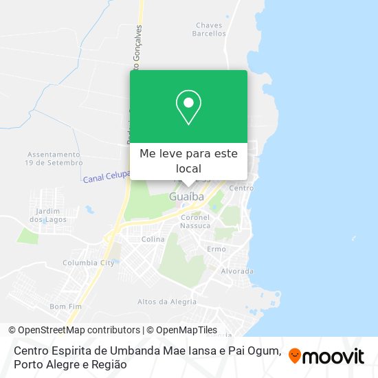 Centro Espirita de Umbanda Mae Iansa e Pai Ogum mapa