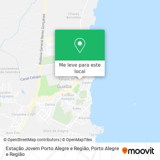 Estação Jovem Porto Alegre e Região mapa