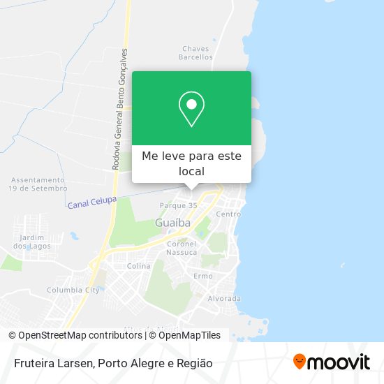 Fruteira Larsen mapa