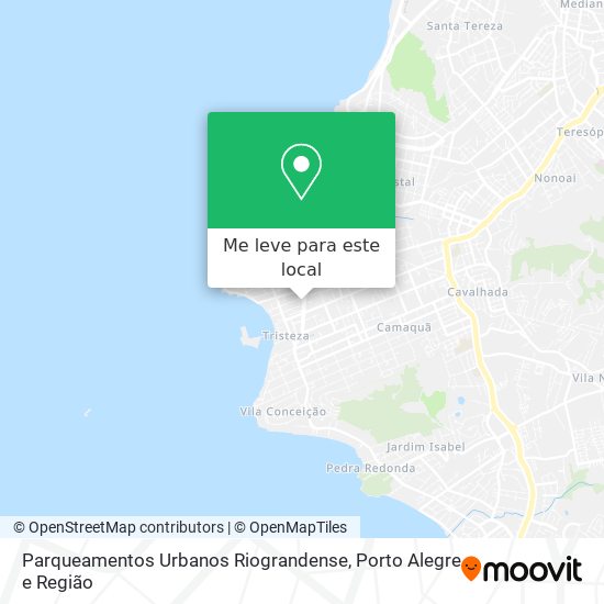 Parqueamentos Urbanos Riograndense mapa
