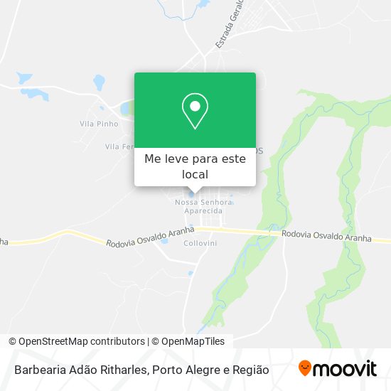 Barbearia Adão Ritharles mapa