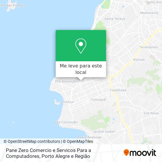 Pane Zero Comercio e Servicos Para a Computadores mapa