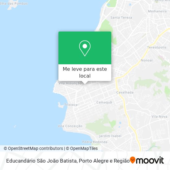 Educandário São João Batista mapa