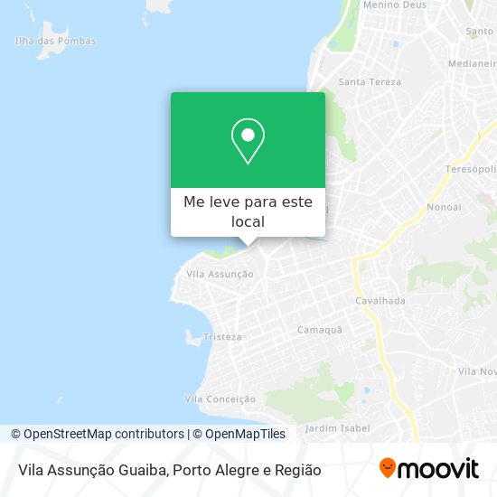 Vila Assunção Guaiba mapa