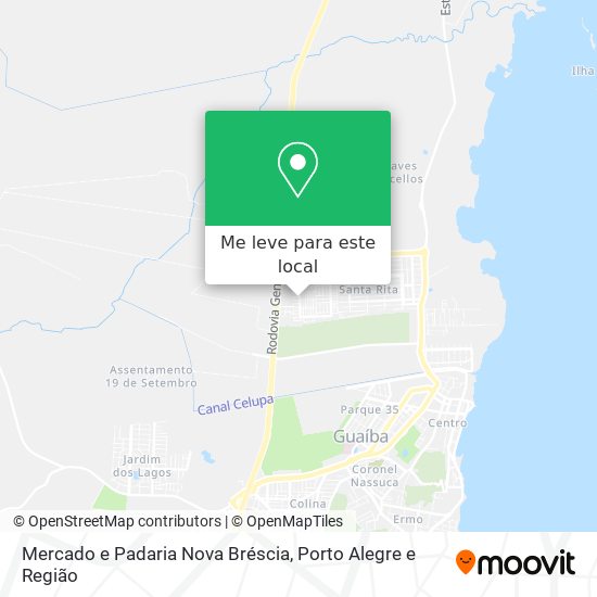 Mercado e Padaria Nova Bréscia mapa