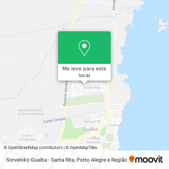 Sorveloko Guaíba - Santa Rita mapa