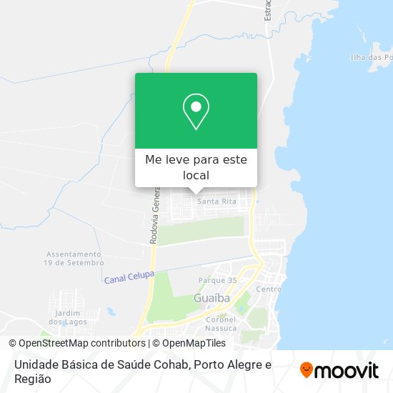 Unidade Básica de Saúde Cohab mapa