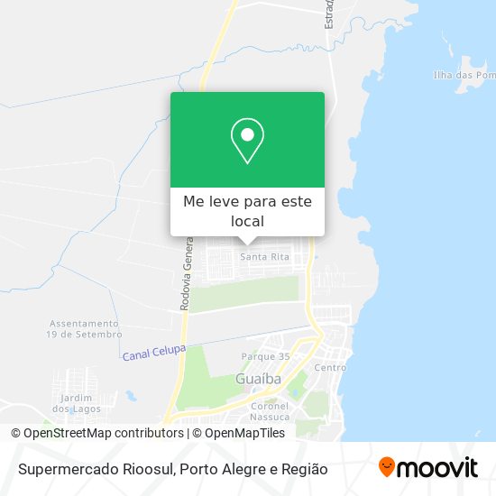 Supermercado Rioosul mapa