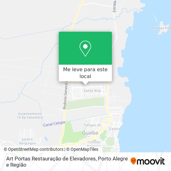 Art Portas Restauração de Elevadores mapa