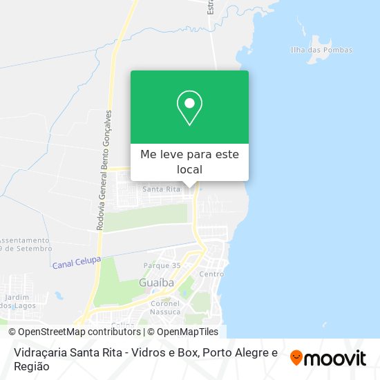 Vidraçaria Santa Rita - Vidros e Box mapa