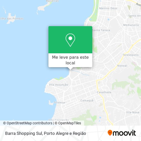 Barra Shopping Sul mapa