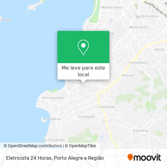 Eletricista 24 Horas mapa