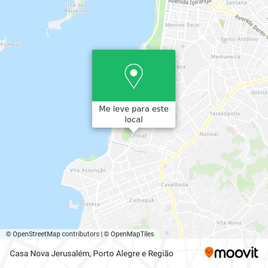 Casa Nova Jerusalém mapa