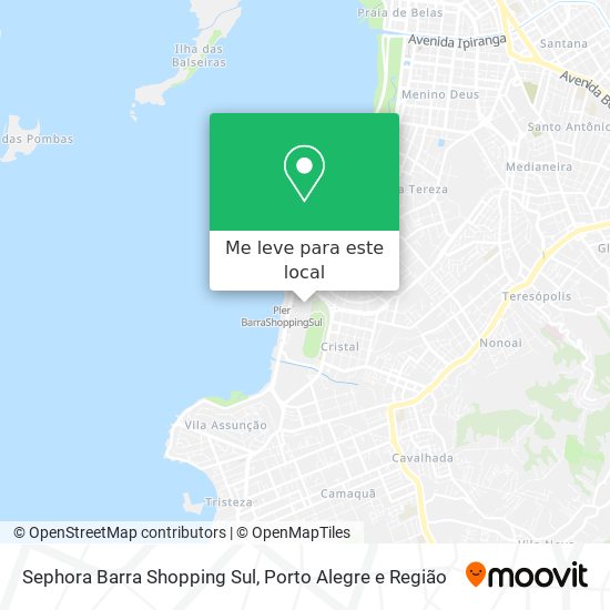 Sephora Barra Shopping Sul mapa