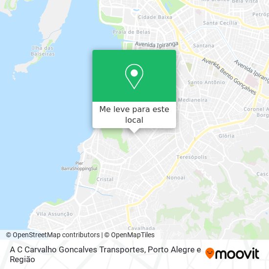 A C Carvalho Goncalves Transportes mapa