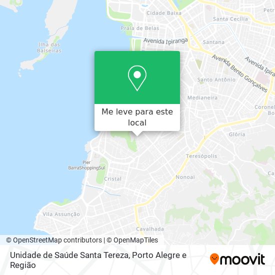 Unidade de Saúde Santa Tereza mapa