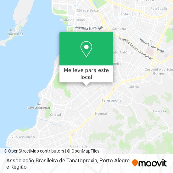 Associação Brasileira de Tanatopraxia mapa