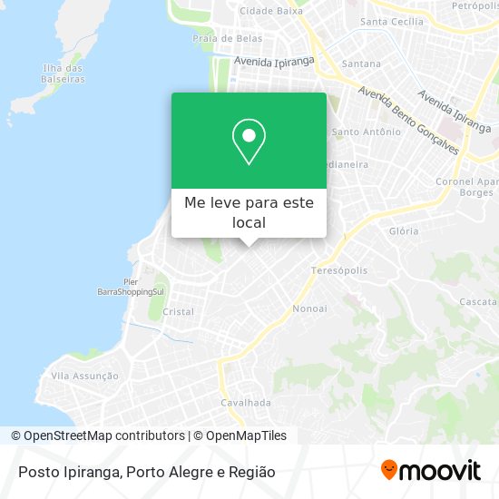 Posto Ipiranga mapa