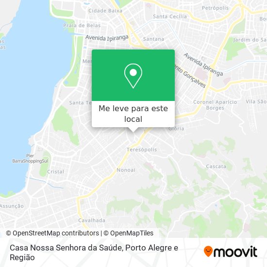 Casa Nossa Senhora da Saúde mapa