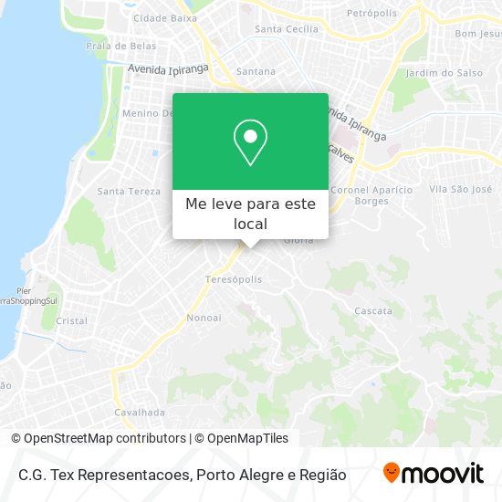 C.G. Tex Representacoes mapa