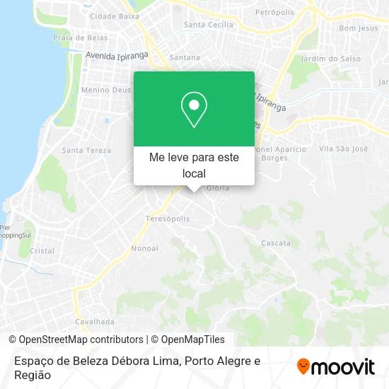 Espaço de Beleza Débora Lima mapa