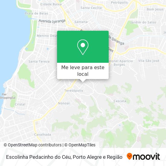 Escolinha Pedacinho do Céu mapa